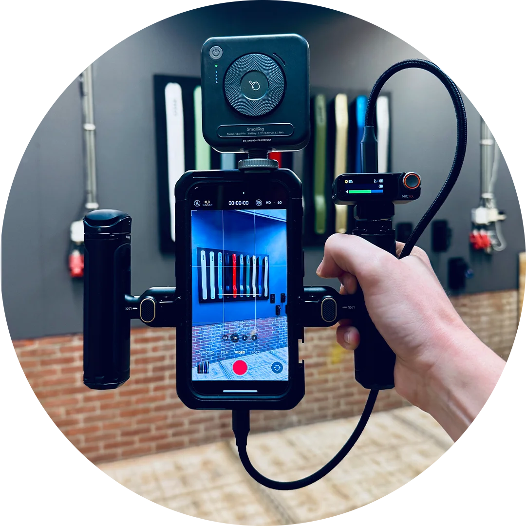 Short form content camera